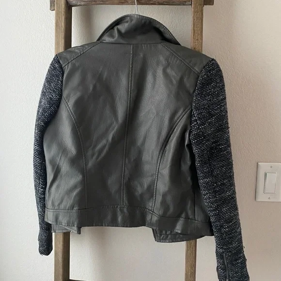 Rhapsodielle - grey leather jacket - size S - Picture 3 of 5